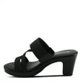 thumbnail image 4 of Patrizia Women's DEVORAH Slide Cross Over Heeled Sandals Black EU 42 / US 10.5 - 11, 4 of 5