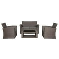 thumbnail image 2 of Wynston 4-Piece Outdoor Patio Conversation Set with Cushions Gray/Gray, 2 of 11