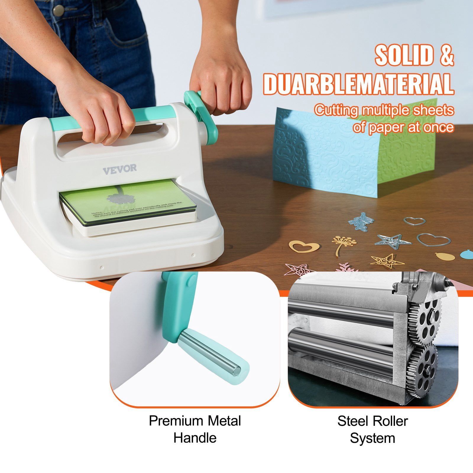 DIY Craft Die Cutting Machine, 6 Inch Opening for Embossing, Stamping, Scrapbooking – Manual Art Craft Tool