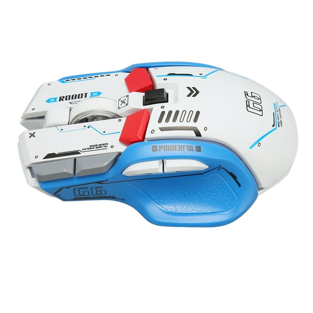 Souris de Jeu Sans Fil, Filaire BT 2,4G à 3 Modes, Souris de Jeu Rechargeable, avec Lumière RGB, 10 Boutons Programmables, 5 Niveaux de DPI Réglables, pour Portable, PC