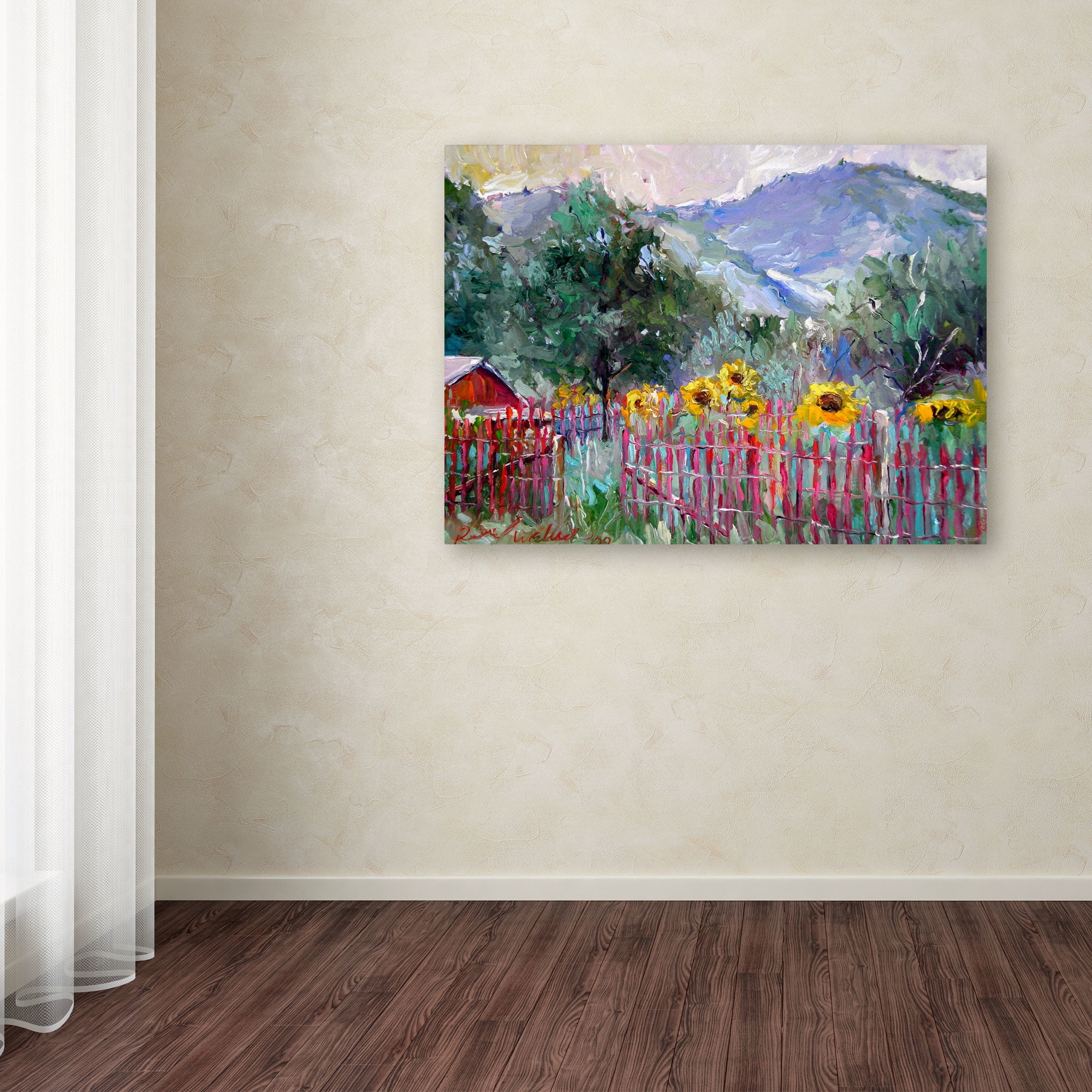 Trademark Fine Art "Foothills" Canvas Art by Richard Wallich