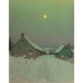 thumbnail image 2 of Birge Harrison 15x18 Gold Ornate Wood Frame and Double Matted Museum Art Print Titled - Christmas Eve, 2 of 4