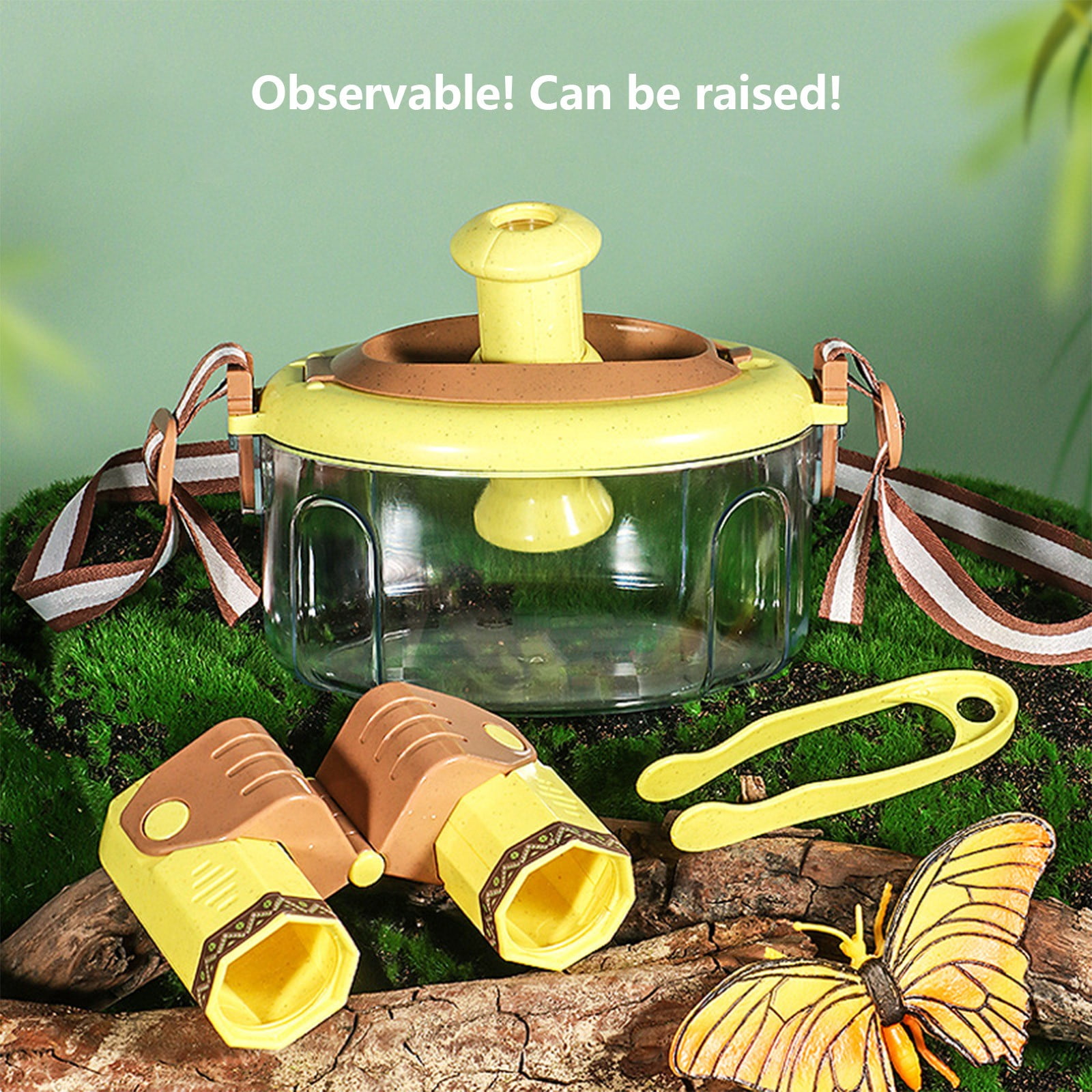 Kit D'Exploration Nature Pour Enfants ROBOTIME - Filet à Papillon, Loupe, Boîte à Insectes, Sac De Transport, 2 Kits Complets - 9