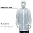 thumbnail image 6 of Colad White Lightweight Durable Nylon Protective Spray Paint Lab Coat (XX-Large), 6 of 6