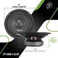 thumbnail image 4 of Altavoz para coche Timpano TPT-MB8-4 de 8 pulgadas, 700 W, 4 ohmios, perfil poco profundo, 4 of 7