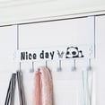 thumbnail image 1 of 6 Hooks Over The Door Hanger Hook Storage Holder Towel Clothes Hanging Rack，White, 1 of 7