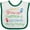 White and Green, variant on Inktastic Paramedic Like Mommy Boys or Girls Baby Bib