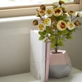 thumbnail image 5 of Mainstays 17.75in Indoor Artificial Mini Ranunculus Bush, Cream and Yellowish Colors., 5 of 5