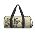 thumbnail image 2 of KLL Vintage Floral Duffle Bag For Men Women Sport Gym Fitness Tote Travel Training Workout Basketball Football Weekender, 2 of 8