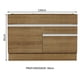 thumbnail image 2 of Mueble de Cocina 120 x 60 cm 1 Puerta 2 Cajones (Sin Tablero) Glamy Madesa MM, 2 of 5