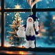 thumbnail image 5 of Árbol de Navidad Decoraciones Acrílico Santa Claus Colgante-Árbol de Navidad Pequeño Colgante Decoración Árbol de Navidad Decoraciones Ornamentos Conjunto, 5 of 6
