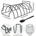 thumbnail image 2 of Non-Stick Rib Rack Stainless Steel - Rib Racks for Grilling - Easy to Use and Clean BBQ Rib Rack for Grill - Premium Durable Rib Rack Stainless Steel, 2 of 7
