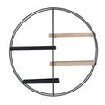 thumbnail image 3 of Lindell Round 4 Shelf Wall Storage Black, 3 of 15