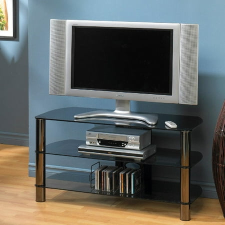 Techcraft Tv Stand, Metal And Glass For