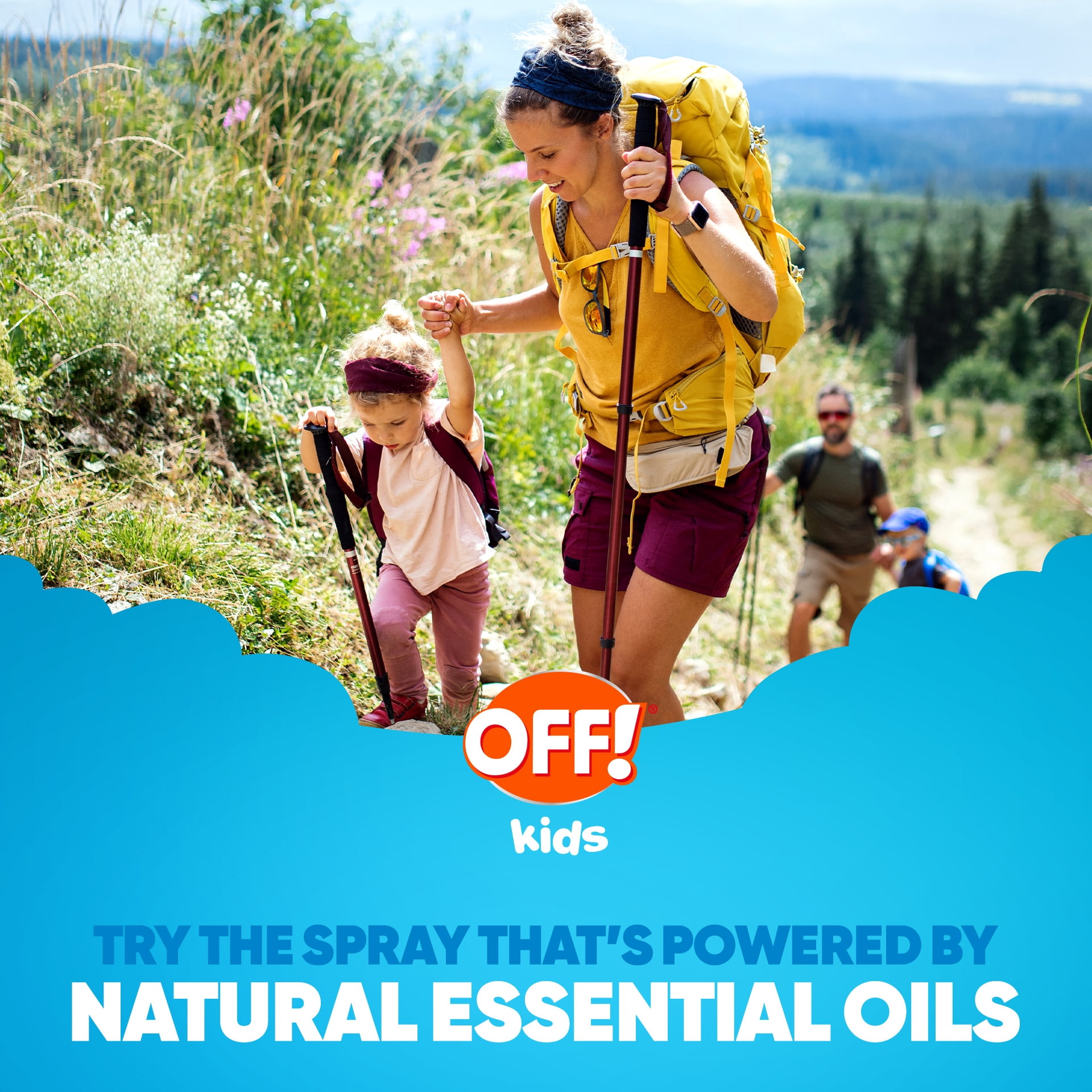 OFF! Kids Mosquito Repellent, Bug Spray with 100% Plant Based Oils for Babies, Toddlers & Kids, 4 fl oz