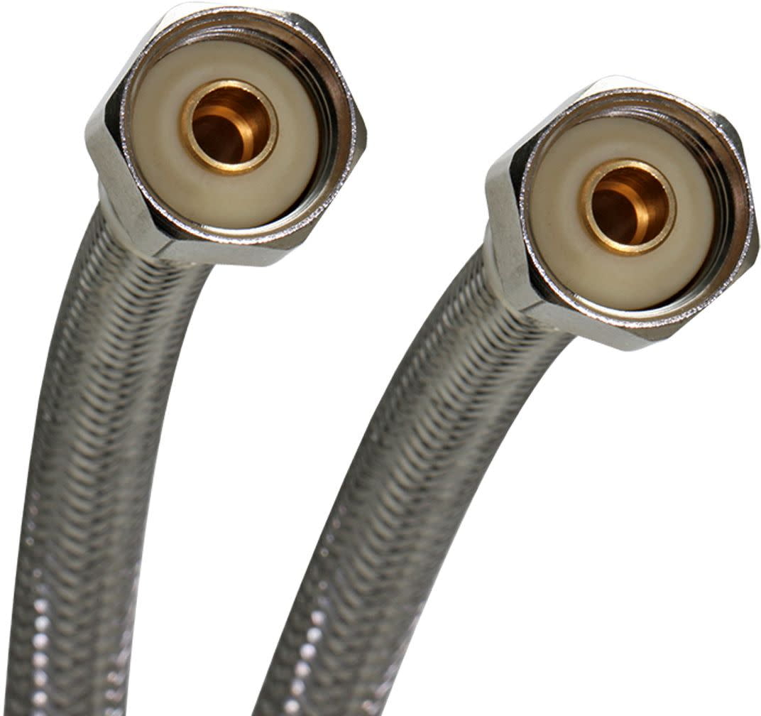 Fluidmaster PRO4F20 20" Faucet Connection Hose, 1/2" F.I.P. X 1/2" F.I.P.