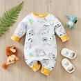 thumbnail image 3 of ATAIKU Baby Boys Long Sleeve Outfits Infant Cotton Romper Cute Animals Jumpsuit Newborn Baby Boy One Piece Coverall Spring 0-18M, 3 of 7