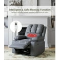 thumbnail image 6 of Yesurprise Oversized Recliner Chairs with Heat and Massage - 360°Swivel Lazy Recliner Chair for Adults- Manual Chair with Cup Holder for Living Rooms Gray, 6 of 8