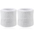 thumbnail image 1 of HLONK 2Pcs Sports Wristband Solid Color Absorbent Cotton Breathable Quick Dry Sweatband for Tennis, 1 of 8
