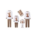 thumbnail image 4 of AIGUR Family Christmas Pajamas Family Matching Christmas Pajama Set Family Matching Pajamas Sets Long Sleeve Reindeer Printed Tops Plaid Pants, 4 of 11
