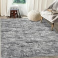 thumbnail image 3 of Shininglove Washable Area Rugs 4' x 6' Modern Abstract Plain Texture Living Room Carpet, Contemporary Non-Slip Accent Floor Mat for Home Office(Grey), 3 of 7