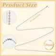 thumbnail image 2 of 1 Box 30Pcs 24 Inch Silver Ball Chain Necklace Bulk Ball Bead Necklace Chains Metal Adjustable Ball Beads Chain with Connector Clasp Chains Supplies DIY Necklace Crafts, 2 of 6