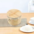 thumbnail image 5 of BESTYASH Multi-function Rice Container Wood Rice Bucket Light Yellow 1Pack for Caterers, 5 of 5