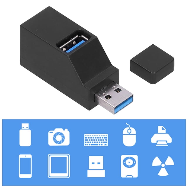 Hub USB, Concentrador USB De Viaje, Peso Ligero, Tamaño Compacto, Alta Velocidad Para Computadora Portátil, Viajes, Oficina, Hogar