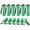 Green, variant on Stcellnmex Bright Aluminum Mini LED Handheld Flashlights With Lanyard For Emergency Camping Hiking Party Red 12 Pcs