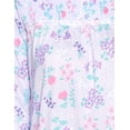 thumbnail image 4 of Casual Nights Women's Long Floral & Lace Henley Nightgown, 4 of 4