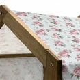 thumbnail image 5 of Shabby Flora Pet House, Romantic Spring Summer Flowers Garden Roses with Leaves Art, Outdoor & Indoor Portable Dog Kennel with Pillow and Cover, 5 Sizes, Almond Green Pale Pink, by Ambesonne, 5 of 5