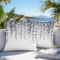 thumbnail image 5 of Waterproof Throw Pillow Covers Set of 2, 24x24 Inch Botanical Leaf Decorative Pillowcases Outdoor Pillow Slip Cushion Covers Set for Couch Tent Spring Botanical Eucalyptus Leaves, 5 of 7