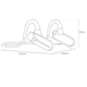 thumbnail image 3 of Auriculares inalámbricos de conducción ósea con micrófono Bluetooth 5.0, llamada telefónica HD, auriculares deportivos ligeros, auriculares impermeables para correr Adepaton 2034671-1, 3 of 9