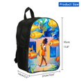 thumbnail image 3 of Sonic Male And Female Student Backpack, Student Bag, 3D Printing, Game Characters, Travel Bag-week, 3 of 3