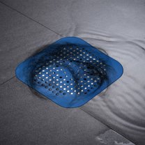 Kitchen Sink Strainer Drain Cover with Fine Mesh Filter, Easy Clean Design, Prevents Clogs and Odors, Universal Fit for Most Standard Sinks in Home Kitchens, UKHBMC | Blue
