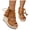 Brown, variant on Women's Peep Toe Wedge Sandals Vintage Suede High Top Platform Sandal Tassel Lace Up Summer Heels Dress Shoes Black Size 9.5