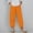 Orange, variant on pstuiky Wide Leg Pants Woman, Solid Color Loose Long Palazzo Pants Trousers Trendy Gym Clothes Holiday Gifts Army Green L
