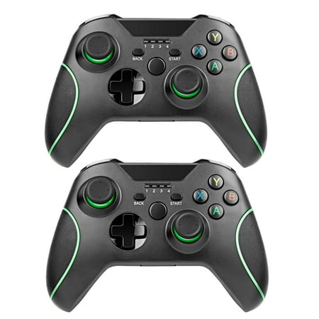 2X Wireless Game Controller for Xbox One, Game Controller Gamepad 2.4GHZ Game Controller Compatible with Xbox One/One S/One X/One Series X/S /Elite/PC Windows 7/8/10 with Built-in Dual Vibration Black