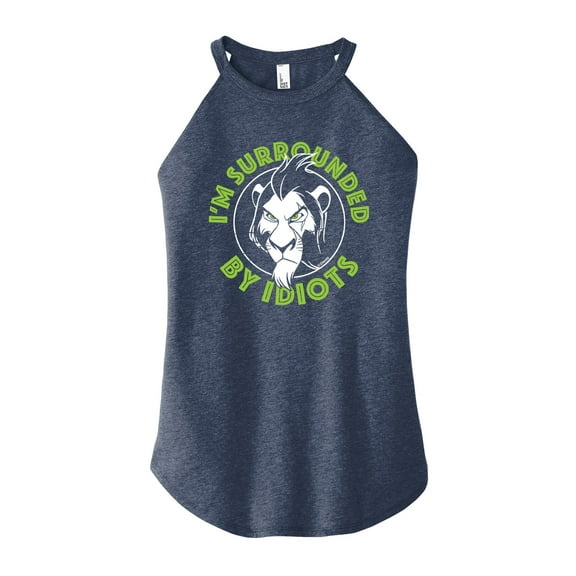 The Lion King - Surrounded by Idiots - Juniors High Neck Tank Top