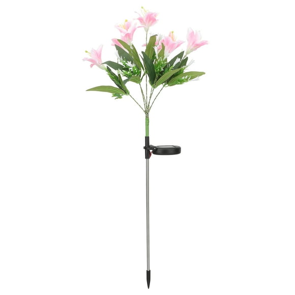 Solar Garden Stake Flower Light Lily Flower Lights for Lawn Garden Yard Decor