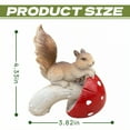 thumbnail image 2 of ICERUN 4Pcs Garden Statues,Resin Squirrel Sculpture Lawn Ornaments,Forest Miniature Statues Garden Sculptures, 2 of 7
