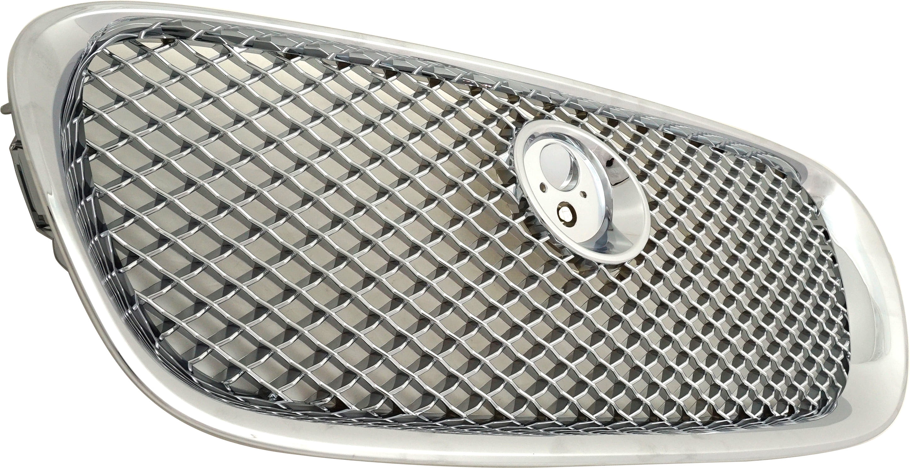 Grille Assembly Compatible With 2009-2011 Jaguar XF 2010-2011 XFR Chrome Shell and Insert