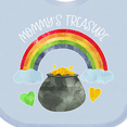 thumbnail image 4 of Inktastic Mommy's Treasure St. Patrick's Day Rainbow and Gold Boys or Girls Baby Bib, 4 of 4
