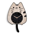 thumbnail image 1 of Reloj de gato con ojos en movimiento y cola Estilo vintage - Decoración para los amantes de los gatos - Cola oscilante para la vida, la cocina y la decoración del hogar antiguo, 1 of 3