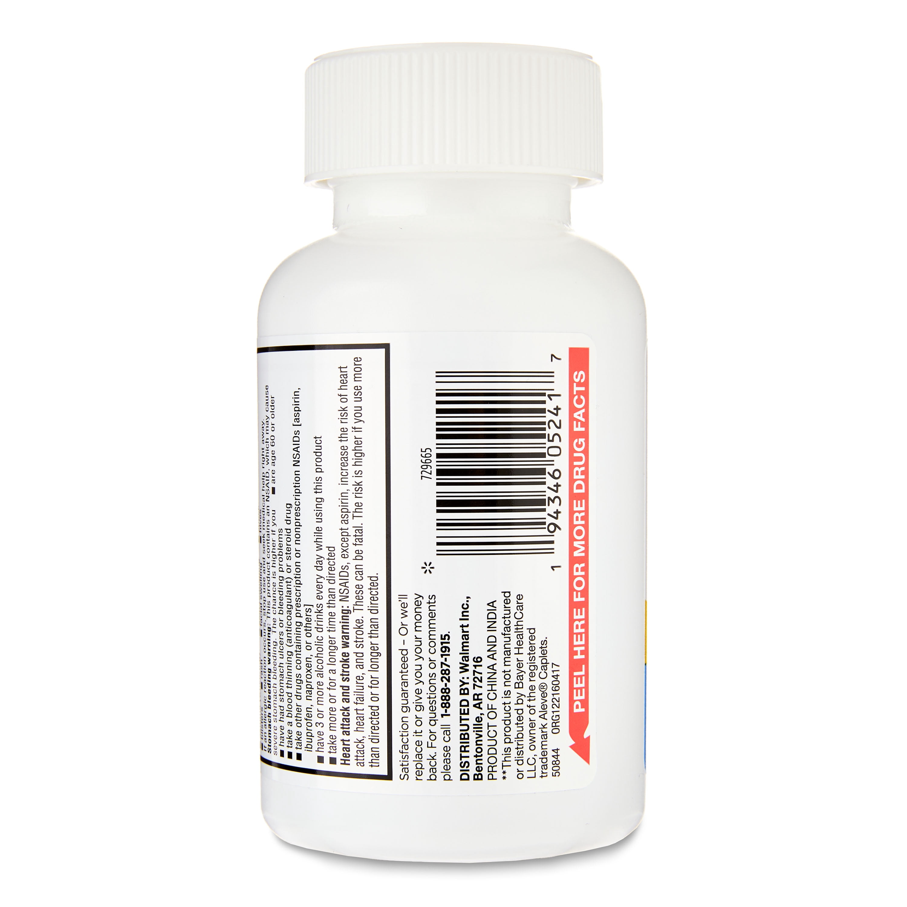 (2 pack) Equate Naproxen Sodium Tablets USP, 220 mg, Pain Reliever and Fever Reducer, 300 Count