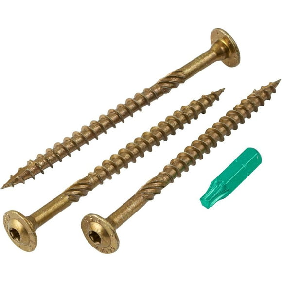 50 Pack 1/4" x 3-1/2" RSS Climatek Star Drive Structural Wood Screws