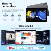 TECLAST P30T Android 16 Tablet 10.1 inch 120Hz Tablet with Keyboard+Mouse+Case, 10 Accessories Set, 16GB RAM+128GB ROM (1TB TF), T610 Octa-core CPU, 5G Wi-Fi/Widevine L1/GPS/6000mAh/BT5.0/GMS/OTG