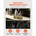 thumbnail image 5 of VEVOR Cocktail Shaker Set,10-Piece Stainless Steel Bar Tools with Bamboo Stand, Martini Bartender Kit Accessories | Mixer Spoon, Muddler, Jigger, Strainer, Liquor Pourers, Ice Tong, Corkscrew, Silver, 5 of 9