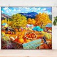 thumbnail image 1 of 5D DIY completo redondo taladro diamante pintura al aire libre otoño calabaza kit decoración del hogar JShteea El nuevo, 1 of 9