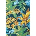 thumbnail image 1 of Unique Loom Outdoor Modern Bohemian Coastal Rug 4' x 6' Rectangle Blue/Gold, 1 of 1